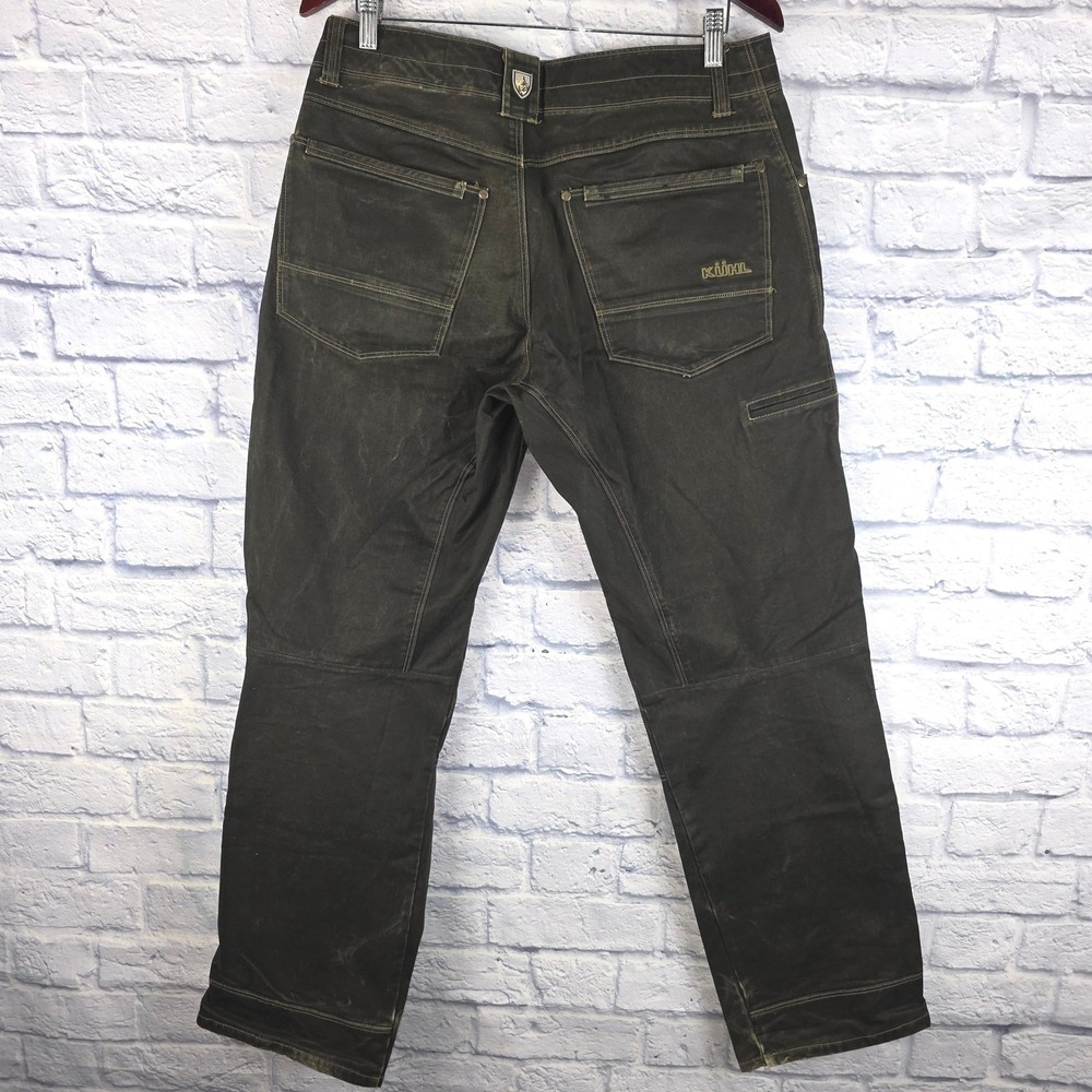 Kuhl Rydr Mens Dark Brown Patina Dye Articulated Knee Euro Twill Pants Sz 32X32 - Picture 3 of 13